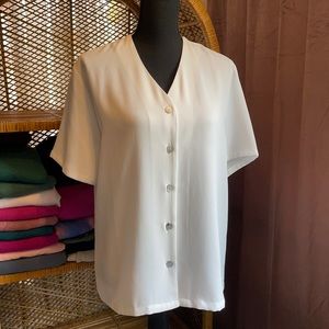 Vintage Christie and Jill White Blouse